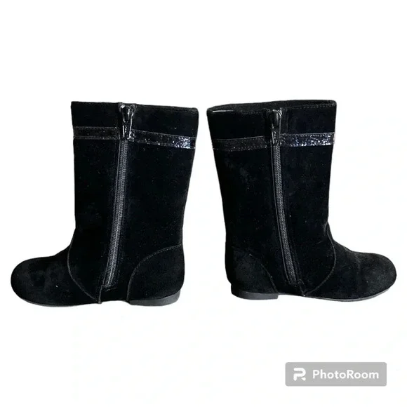 Gymboree black dress boots toddler size 8 - Picture 4 of 7